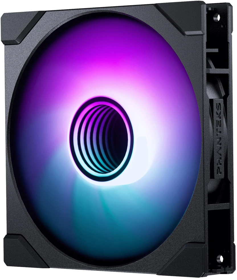 PHANTEKS M25 Gen2 PWM D-RGB korpuso ventiliatorius, 3er-Pack – 140mm, juodos spalvos