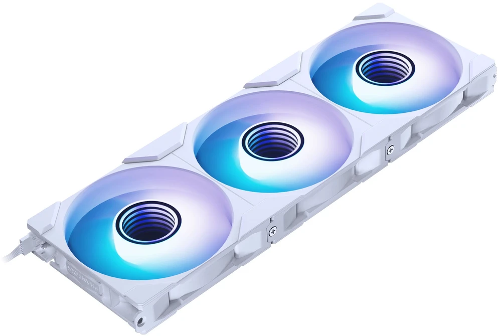 PHANTEKS M25 Gen2 PWM D-RGB korpuso ventiliatorius – Reverse Blade, 120mm, baltos spalvos
