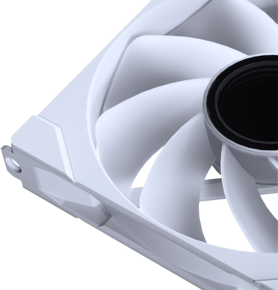 PHANTEKS M25 Gen2 PWM D-RGB korpuso ventiliatorius – Reverse Blade, 140mm, baltos spalvos