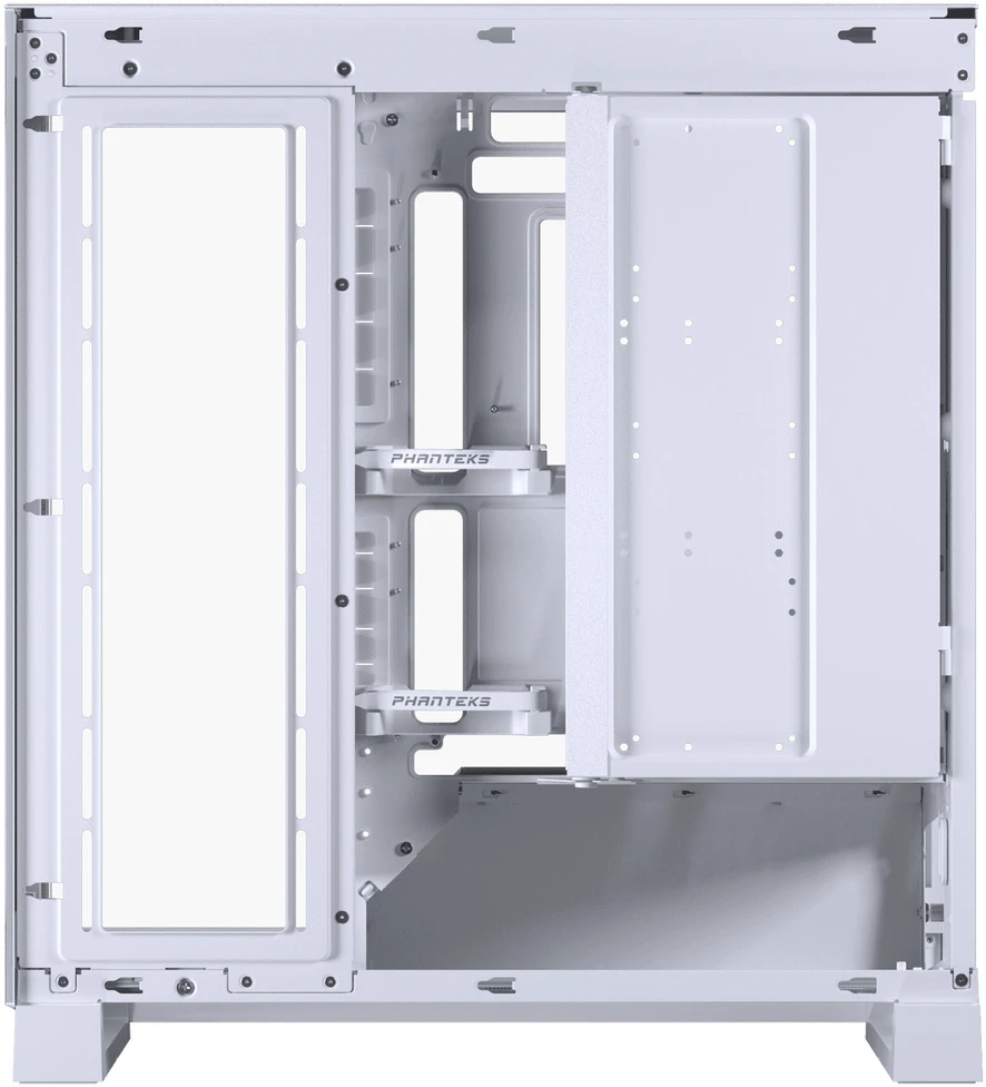 PHANTEKS NV Series NV5 MK2 ATX Case, Tempered Glass, DRGB - Matte Baltas + 3 Pack M25 Gen2 PWM D-RGB Fans Reverse Blade + 1x Standard Fan - 120mm