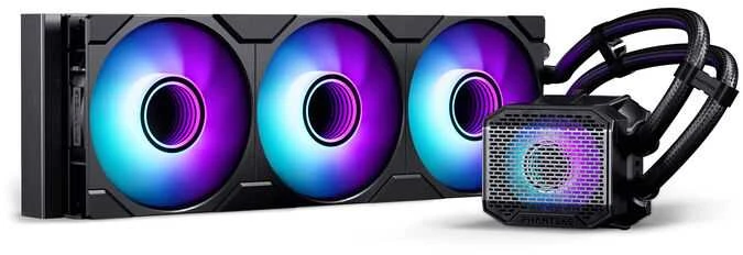 PHANTEKS NV-Serie NV5 MK2 ATX-Gehäuse, Tempered Glass, DRGB - Satin Juodas + Glacier One 360M25 Gen2 DRGB AiO Wasserkühlung - 360mm
