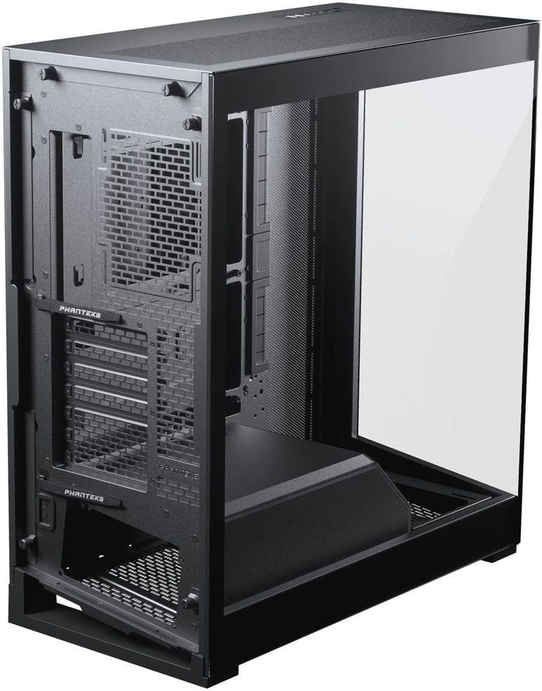 PHANTEKS NV Series NV5 MK2 ATX Case, Tempered Glass, DRGB - Satin Juodas + 3 Pack M25 Gen2 PWM D-RGB Fans Reverse Blade + 1x Normal Fan - 120mm