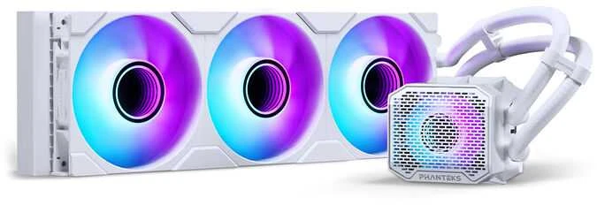 PHANTEKS NV-Serie NV5 MK2 ATX-Gehäuse, Tempered Glass, DRGB - Matte Baltas + Glacier One 360M25 Gen2 DRGB AiO Wasserkühlung - 360mm