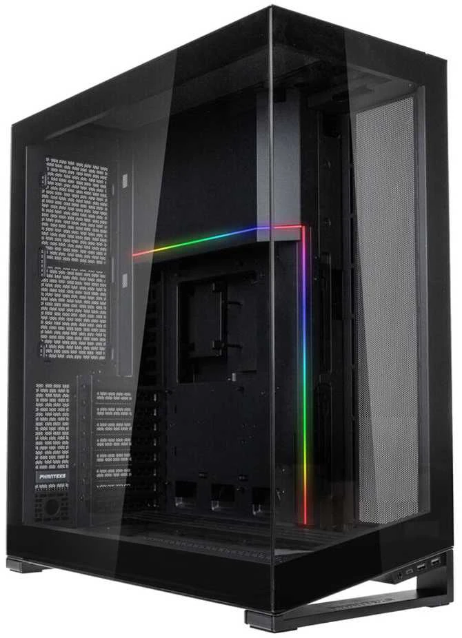 PHANTEKS NV Series NV7 E-ATX-Gehäuse, Tempered Glass, ARGB - juodas & M25 Gen2 PWM D-RGB Lüfter 3er-Pack - Reverse Blade, 140mm + DRGB Kit