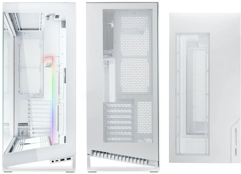 PHANTEKS NV Series NV7 E-ATX Case, Tempered Glass, ARGB - Baltas + M25 Gen2 PWM D-RGB Fan 3-Pack - Reverse Blade, 140mm + DRGB Kit