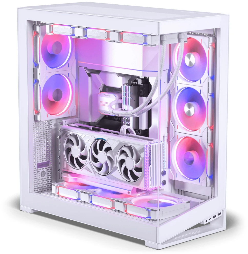 PHANTEKS NV-Series NV9 MK2 PC-kompiuterio korpusas, Big-Tower, EATX, DRGB, Tempered Glass – baltos spalvos