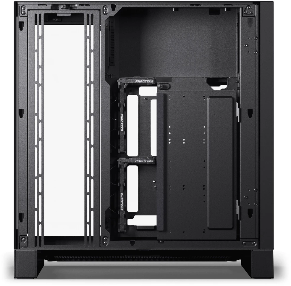 PHANTEKS NV-Series NV9 MK2 PC case, EATX, DRGB, Tempered Glass - juodas + M25 Gen2 PWM D-RGB fan 3-pack - Reverse Blade, 140mm, juodas + DRG