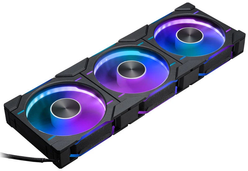 PHANTEKS NV7 - juodas + D30 PWM Reverse Airflow D-RGB fans, 3-pack - 120mm