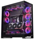 „Phanteks Premium PCIe Gen 5“ vertikalus GPU laikiklis, DRGB, su PCIe 5.0 jungties kabeliu – 220 mm, juodas