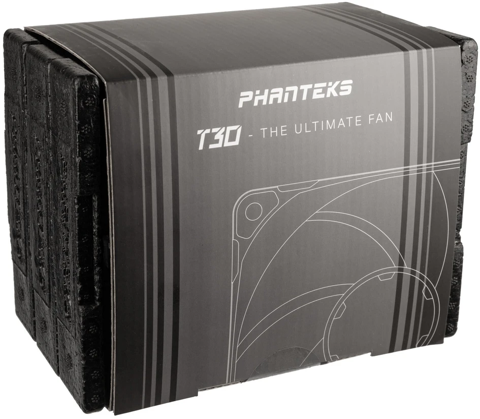 PHANTEKS T30 PWM 120mm Fan, Triple-Pack – juodas