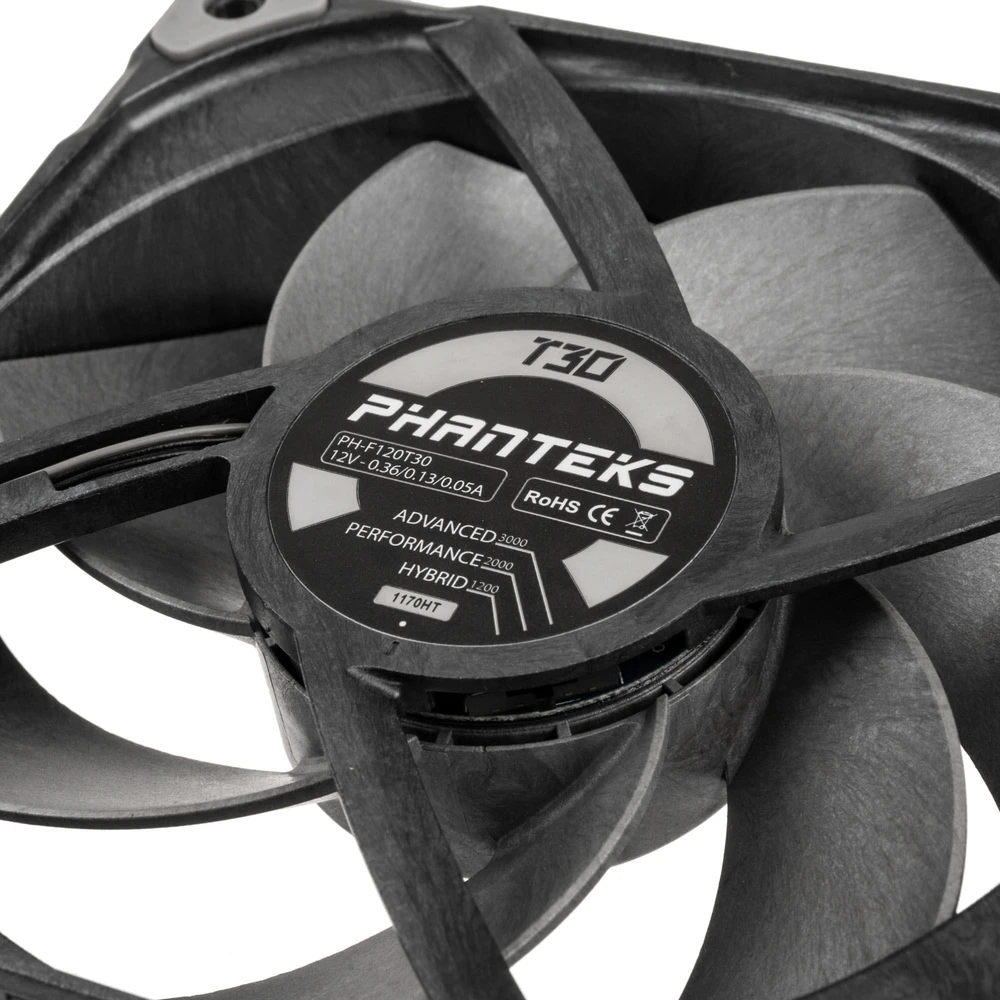PHANTEKS T30 PWM 120mm Fan, Triple-Pack – juodas