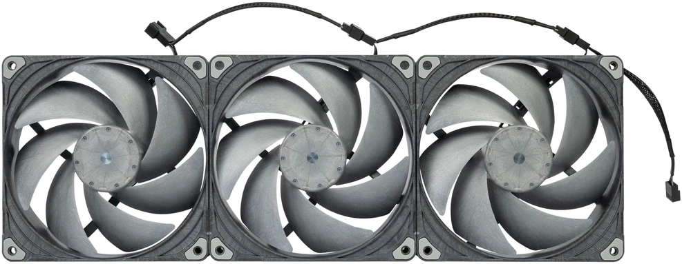 „Phanteks T30 PWM“ 140 mm ventiliatorius, 3 vnt. pakuotėje – Juodas