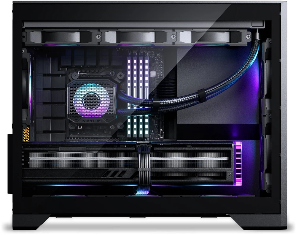 PHANTEKS XT M3 PC-kompiuterio korpusas, Mini-kompiuterio korpusas, mATX, Tempered Glass – juodos spalvos