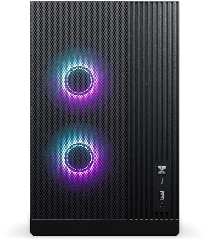 PHANTEKS XT M3 PC Case, Mini Case + D30 PWM Regular Airflow D-RGB Fans, Pack of 3, Juodas