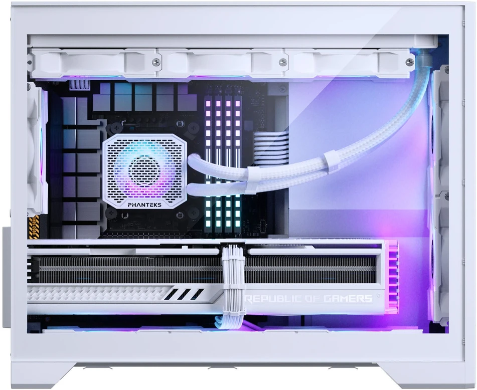 PHANTEKS XT M3 PC-kompiuterio korpusas, Mini-kompiuterio korpusas, mATX, Tempered Glass – baltos spalvos