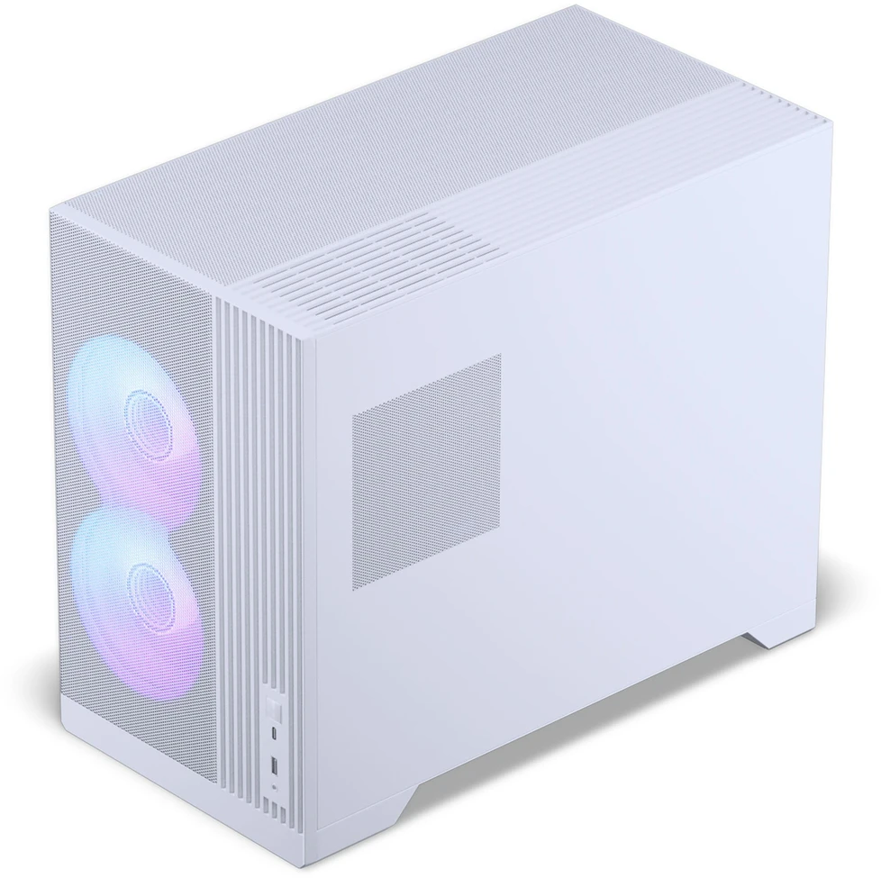 PHANTEKS XT M3 PC Case, Mini Case + D30 PWM Regular Airflow D-RGB Fans, Pack of 3, Baltas