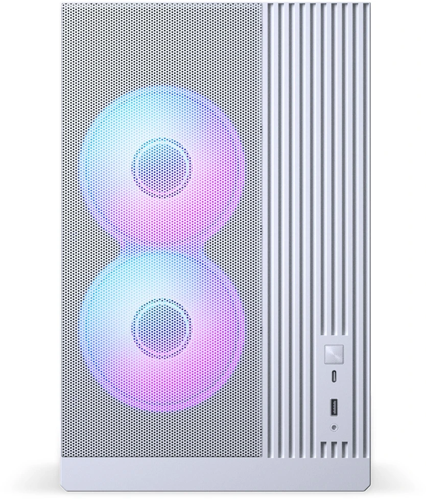 PHANTEKS XT M3 PC Case, Mini Case + D30 PWM Regular Airflow D-RGB Fans, Pack of 3, Baltas