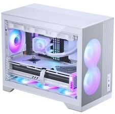 Phanteks XT M3 PC-Gehäuse, Mini-Gehäuse + D30 PWM Regular Airflow D-RGB Lüfter, 3er Pack, baltas