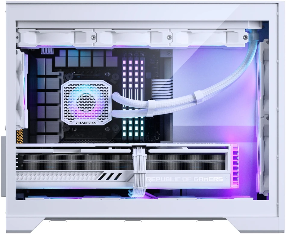 PHANTEKS XT M3 PC Case, Mini Case + D30 PWM Regular Airflow D-RGB Fans, Pack of 3, Baltas