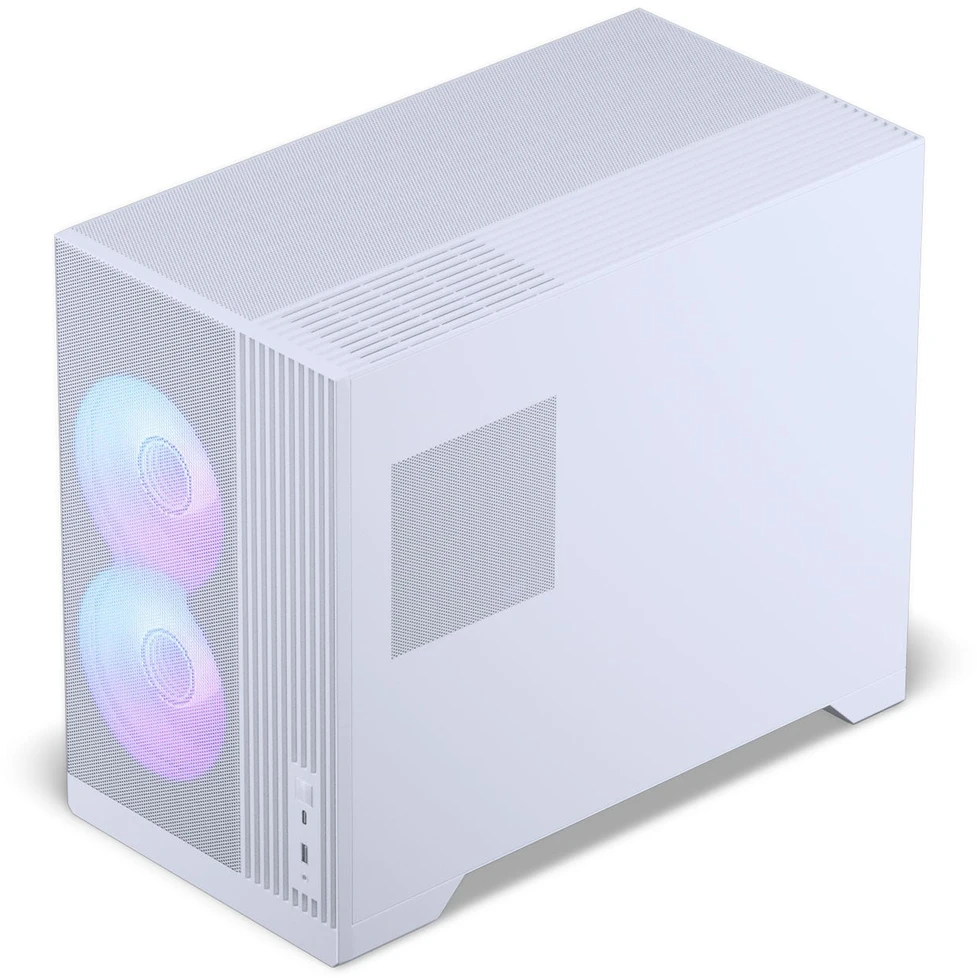 PHANTEKS XT M3 PC-kompiuterio korpusas, Mini-kompiuterio korpusas, mATX, Tempered Glass – baltos spalvos