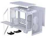 „Phanteks XT M3“ kompiuterio korpusas, mini korpusas, mATX, RGB, grūdintas stiklas · įskaitant 3 x 120 mm ventiliatorius, „Baltas“
