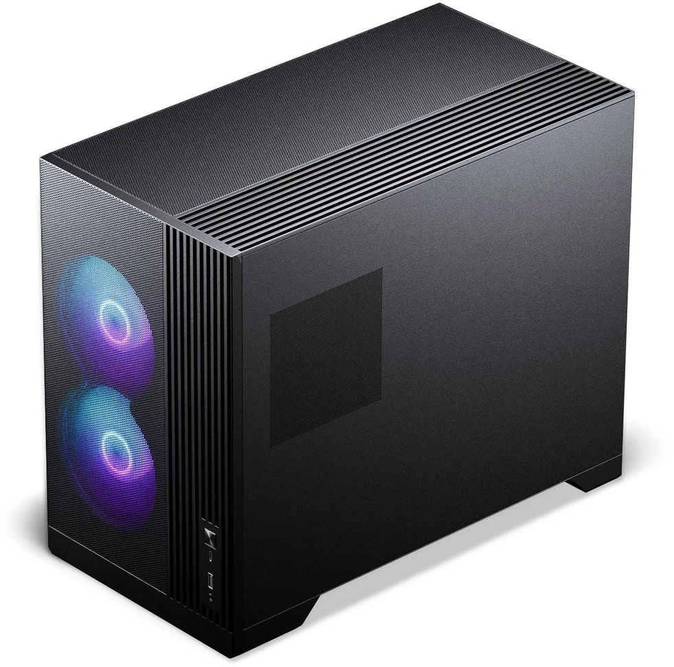 „Phanteks XT M3“ kompiuterio korpusas, mini korpusas, mATX, RGB, grūdintas stiklas · įskaitant 3 x 120 mm ventiliatorius, Juodas
