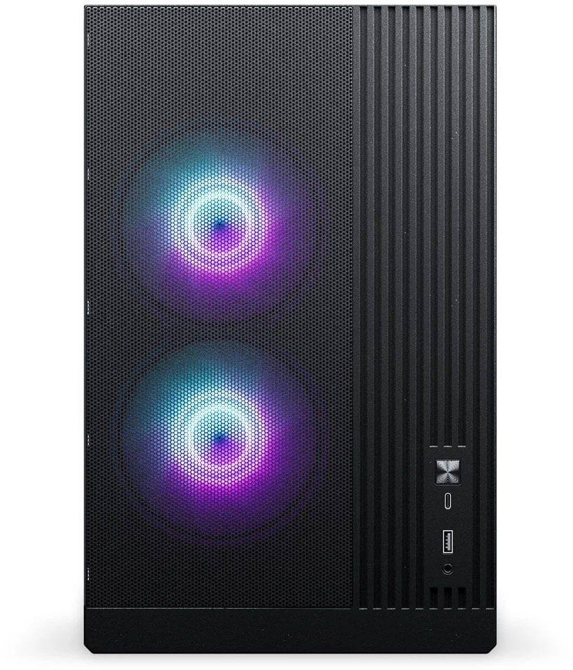 „Phanteks XT M3“ kompiuterio korpusas, mini korpusas, mATX, RGB, grūdintas stiklas · įskaitant 3 x 120 mm ventiliatorius, Juodas