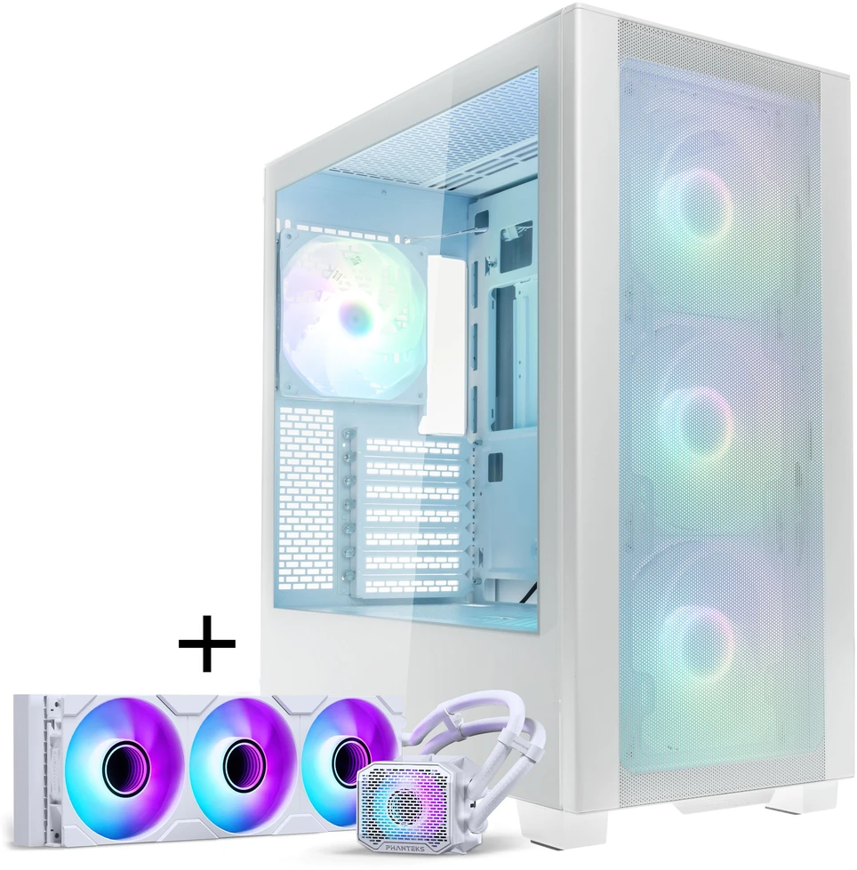 PHANTEKS XT Pro Ultra + Glacier One 360M25 Gen2 DRGB, 360mm, Bundle - baltas
