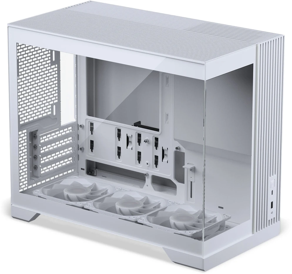 „Phanteks XT V3“ kompiuterio korpusas, mini korpusas, mATX, grūdintas stiklas · įskaitant 3 x 120 mm ventiliatorius, „Baltas“