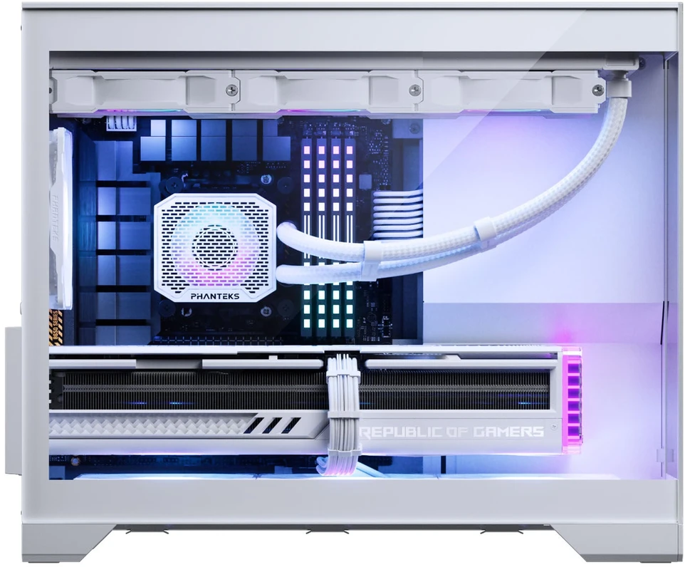 „Phanteks XT V3“ kompiuterio korpusas, mini korpusas, mATX, grūdintas stiklas · įskaitant 3 x 120 mm ventiliatorius, „Baltas“