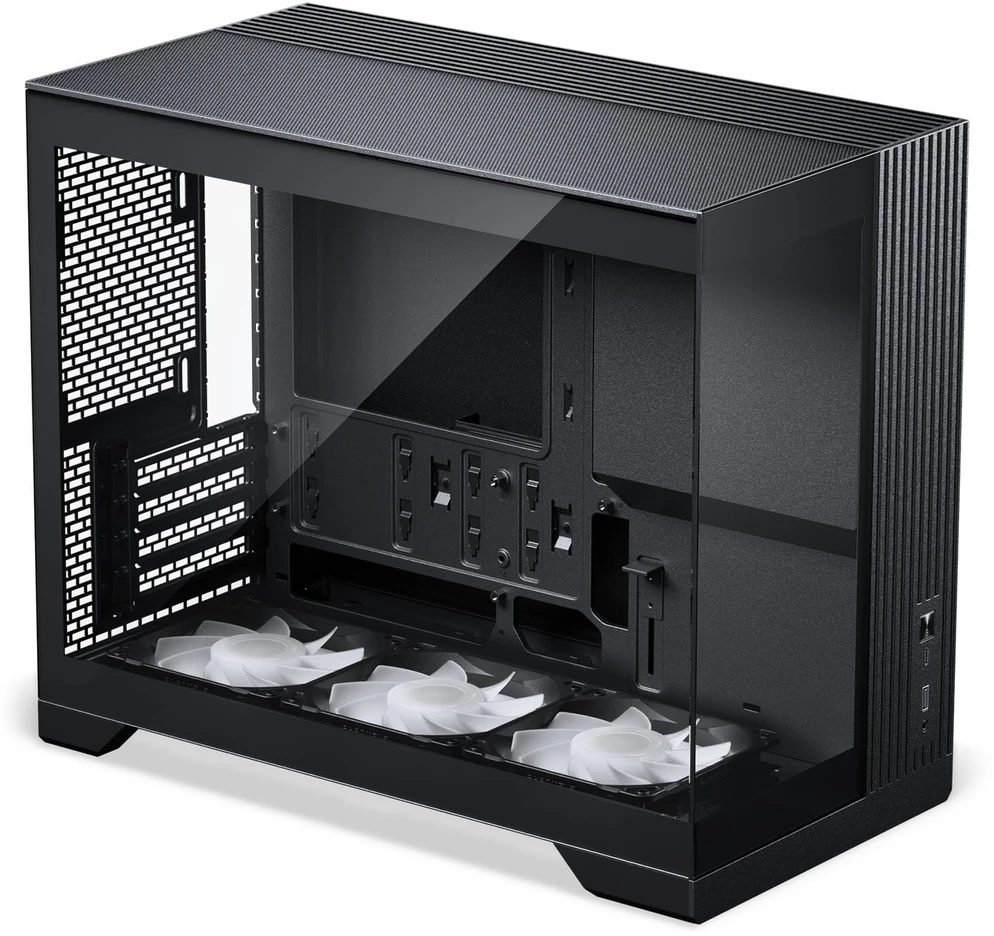 „Phanteks XT V3“ kompiuterio korpusas, mini korpusas, mATX, grūdintas stiklas · įskaitant 3 x 120 mm ventiliatorius, Juodas