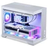 „Phanteks XT V3“ kompiuterio korpusas, mini korpusas, mATX, grūdintas stiklas · įskaitant 3 x 120 mm ventiliatorius, „Baltas“