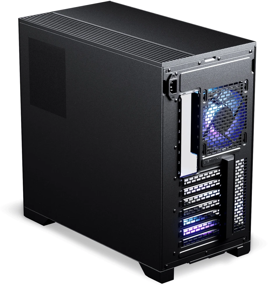 Phanteks XT V5 LCD PC Case, Mid-Tower, ATX, 7-Inch LCD, Tempered Glass – Juodas