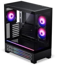 „Phanteks XT View Matrix“ korpusų rinkinys, „Midi-Tower“, E-ATX, grūdintas stiklas + „Nxlinq V2“ šakotuvas – juodas