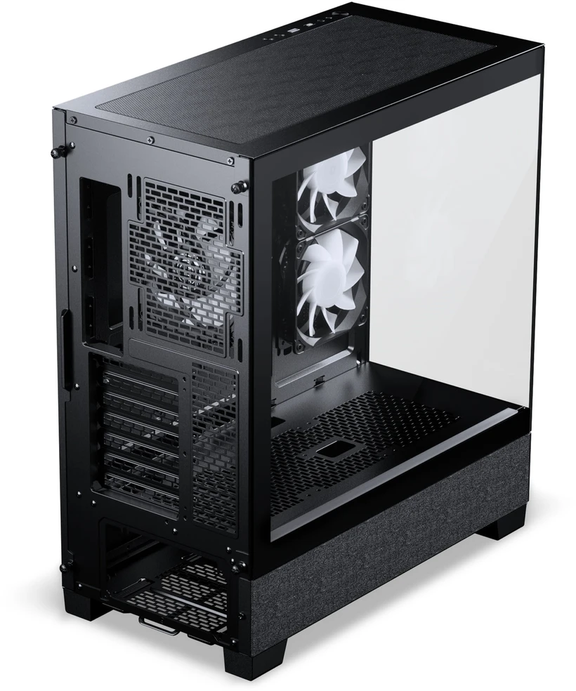 Phanteks XT View Matrix Case Bundle, Midi Tower, E-ATX, Tempered Glass + Nxlinq V2 HUB - Juodas