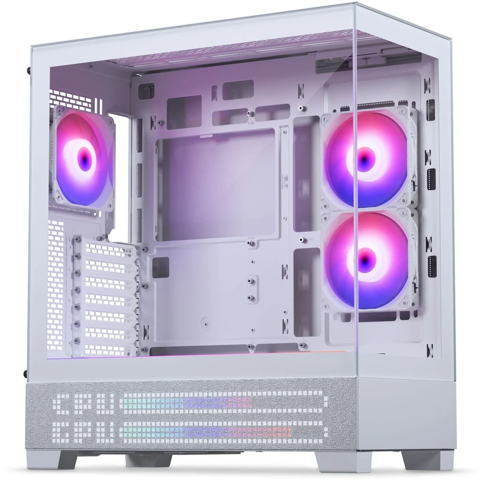 Phanteks XT View Matrix Case Bundle, Mid-Tower, E-ATX, Tempered Glass + Nxlinq V2 HUB - Baltas