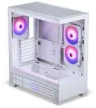 „Phanteks XT View Matrix“ kompiuterio korpusas, vidutinio bokšto tipo, E-ATX, grūdintas stiklas, „Matrix LED“ – Baltas
