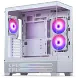 „Phanteks XT View Matrix“ kompiuterio korpusas, vidutinio bokšto tipo, E-ATX, grūdintas stiklas, „Matrix LED“ – Baltas