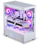 „Phanteks XT View Matrix“ kompiuterio korpusas, vidutinio bokšto tipo, E-ATX, grūdintas stiklas, „Matrix LED“ – Baltas