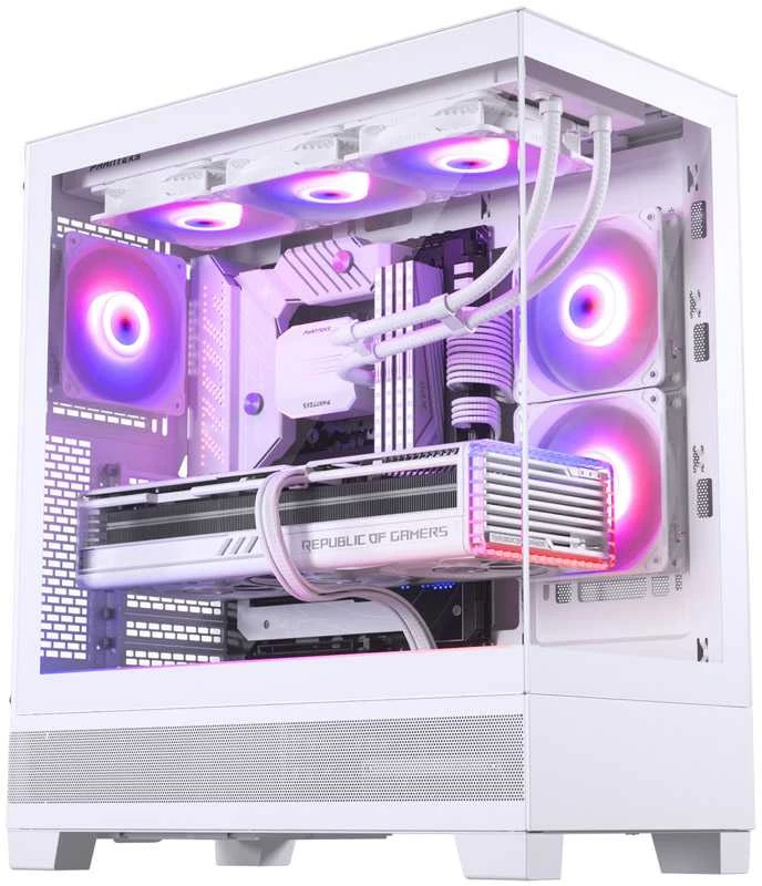 Phanteks XT View grūdinto stiklo langai, D-RGB - balta