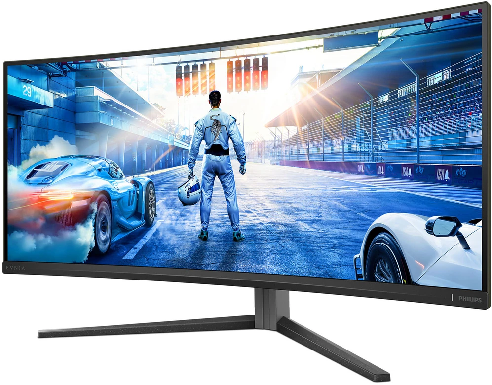 Monitorius Philips Evnia Curved Gaming Monitor, OLED 3440x1440, Juodas/Pilkas 34M2C6500/00