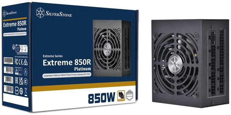 „SilverStone SST-EX850R-PM Extreme SFX“ maitinimo šaltinis Platinum - 850 vatų