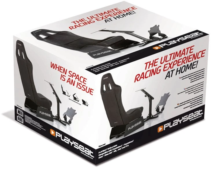 Žaidimų kėdė lenktynėms Playseat Evolution Alcantara, Juoda
