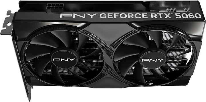 Vaizdo plokštė PNY GeForce RTX 5060 OC leidimas, 8192 MB GDDR7