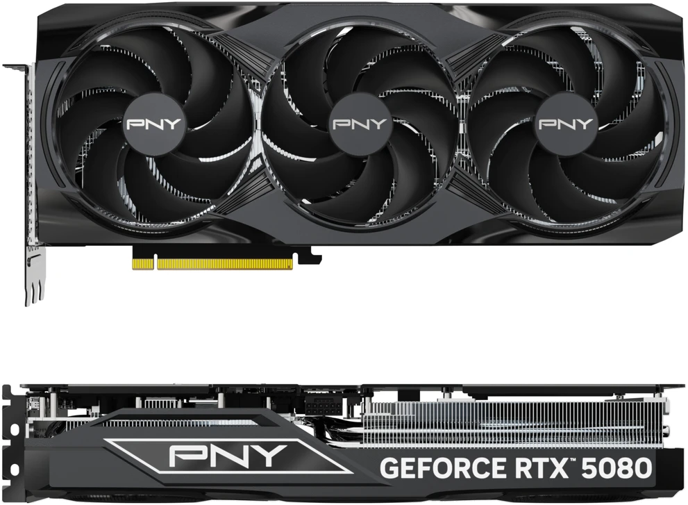 Vaizdo plokštė PNY GeForce RTX 5080 Triple Fan 16GB OC DLSS 4