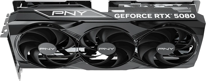 Vaizdo plokštė PNY GeForce RTX 5080 Triple Fan Grafikos plokštė, 16384 MB GDDR7