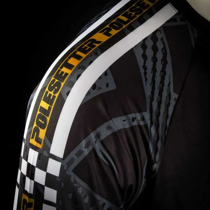 Polesetter ONE Simracing marškinėliai geltoni - S
