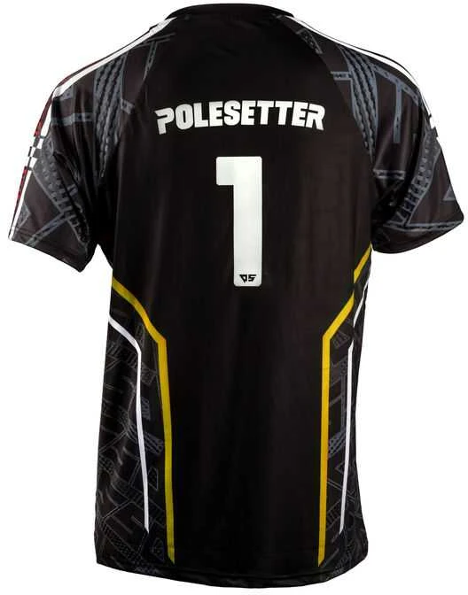 Polesetter ONE Simracing marškinėliai geltoni - M