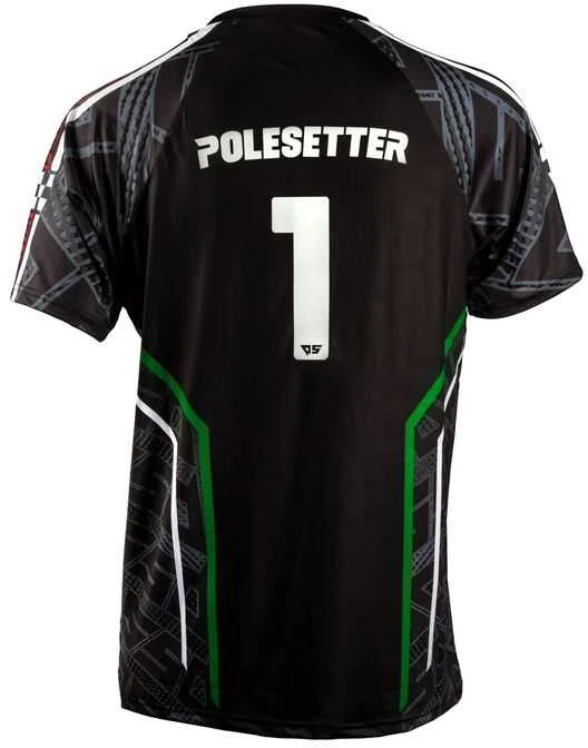 Polesetter ONE Simracing Jersey Žalias – L