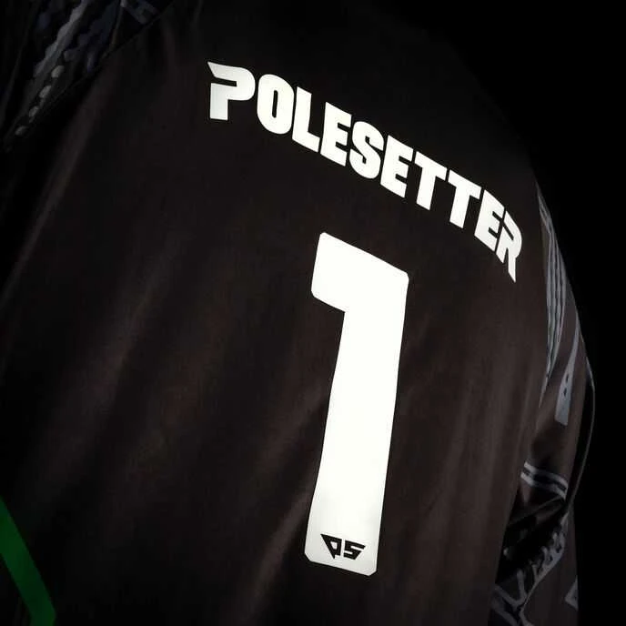 Polesetter ONE Simracing marškinėliai žali - M